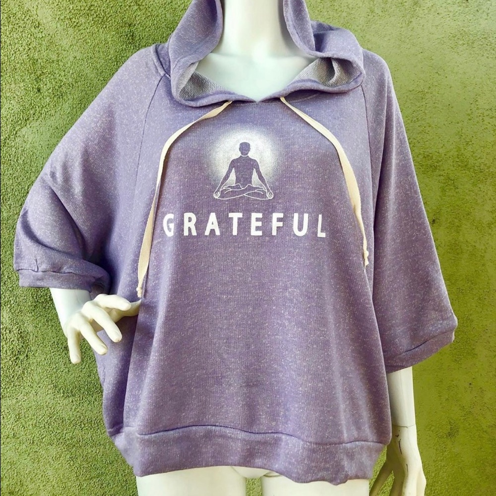 “Grateful” French Terry Dolman Sleeve Hoodie